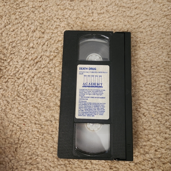 DEATH DRUG 1978 VHS Drugsploitation Horror Drama PCP Cult Philip Michael Thomas - Picture 2 of 3